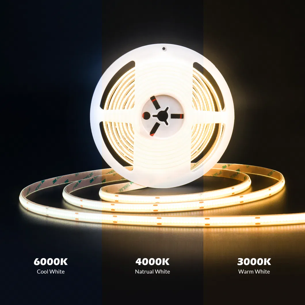 High Quality Custom 12V 24V Flexible LED Rope COB LED Strip Light