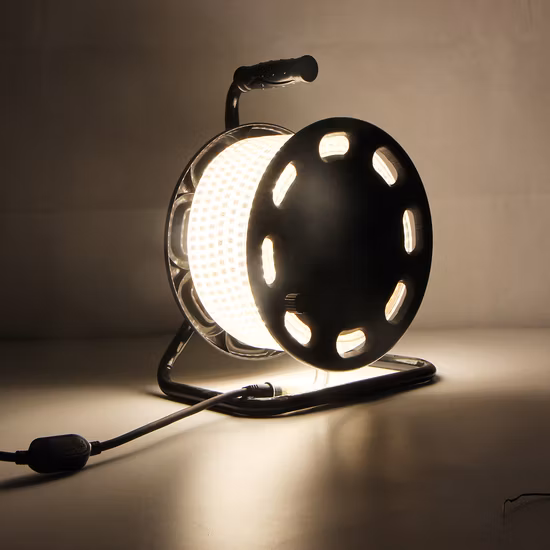 AC230V AC100V AC110V LED Faixa de luz para canteiro de obras com suporte de segurança LED Tambor de luz de trabalho para luz de orientação de luz de acesso