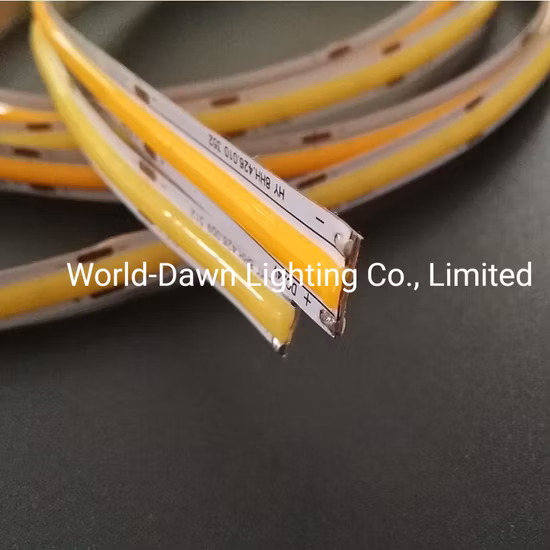 Corda LED flexível personalizada de alta qualidade 12V 24V Fita LED COB